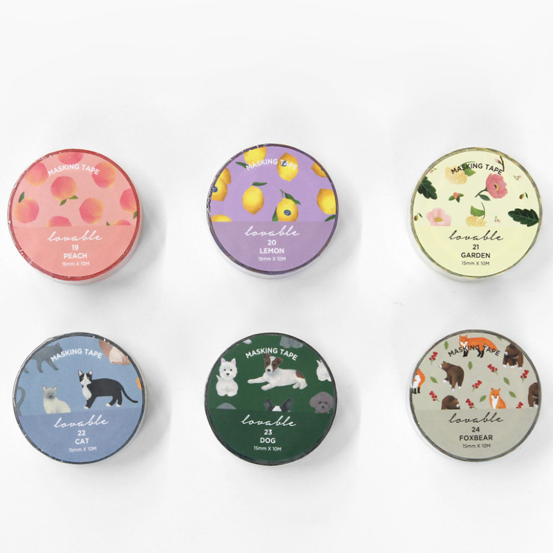 Package - GMZ Lovable pattern paper deco masking tape