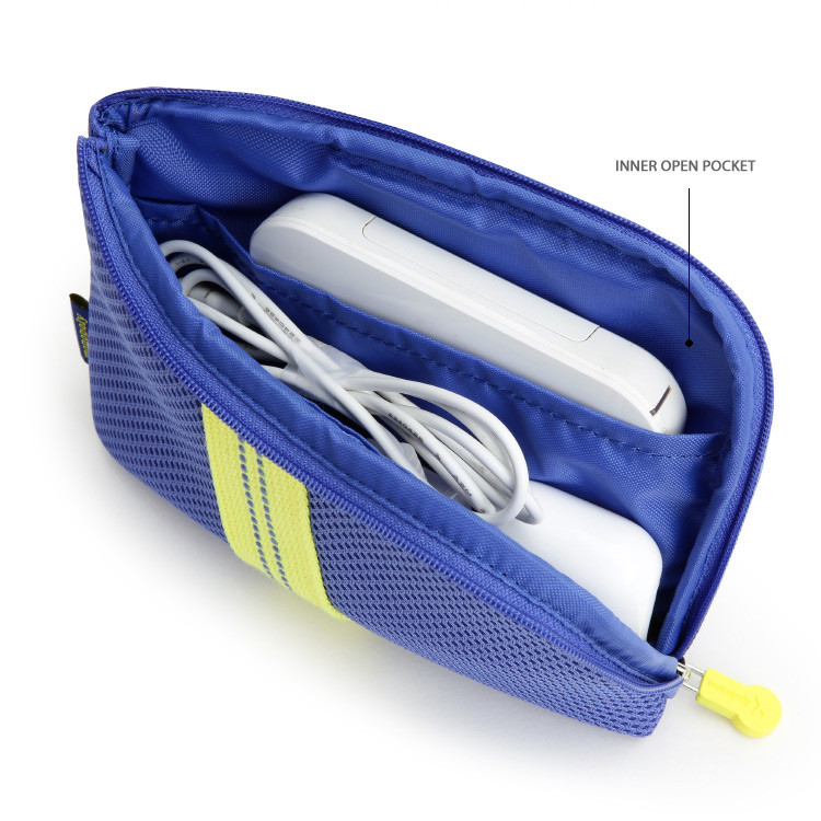 Inner pocket  - Monopoly Air mesh small cable half zipper case pouch