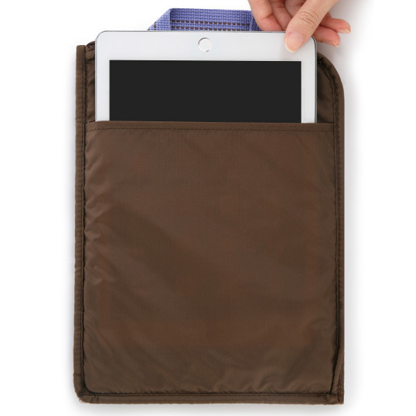 Open pocket - Monopoly Air mesh extra large iPad zipper tote pouch bag