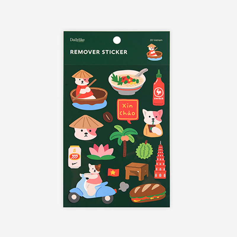Package - Dailylike Vietnam removable paper deco sticker