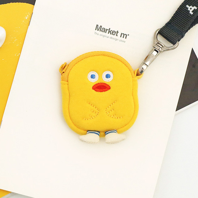 Yellow duck - ROMANE Brunch brother AirPods zipper pouch bag