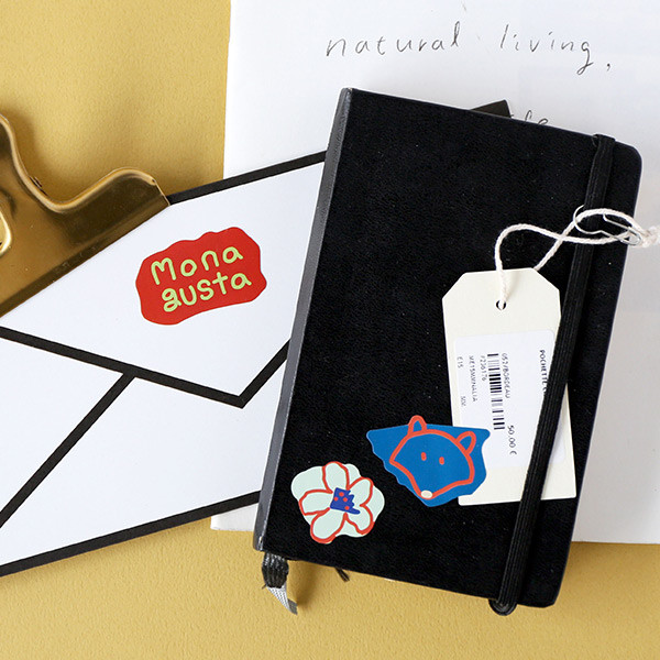 Usage example - ROMANE MonagustA removable deco sticker 2 sheets set