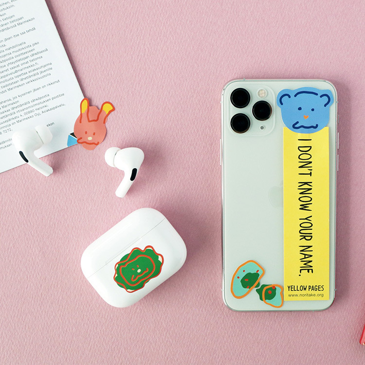 Usage example - ROMANE MonagustA removable deco sticker 2 sheets set