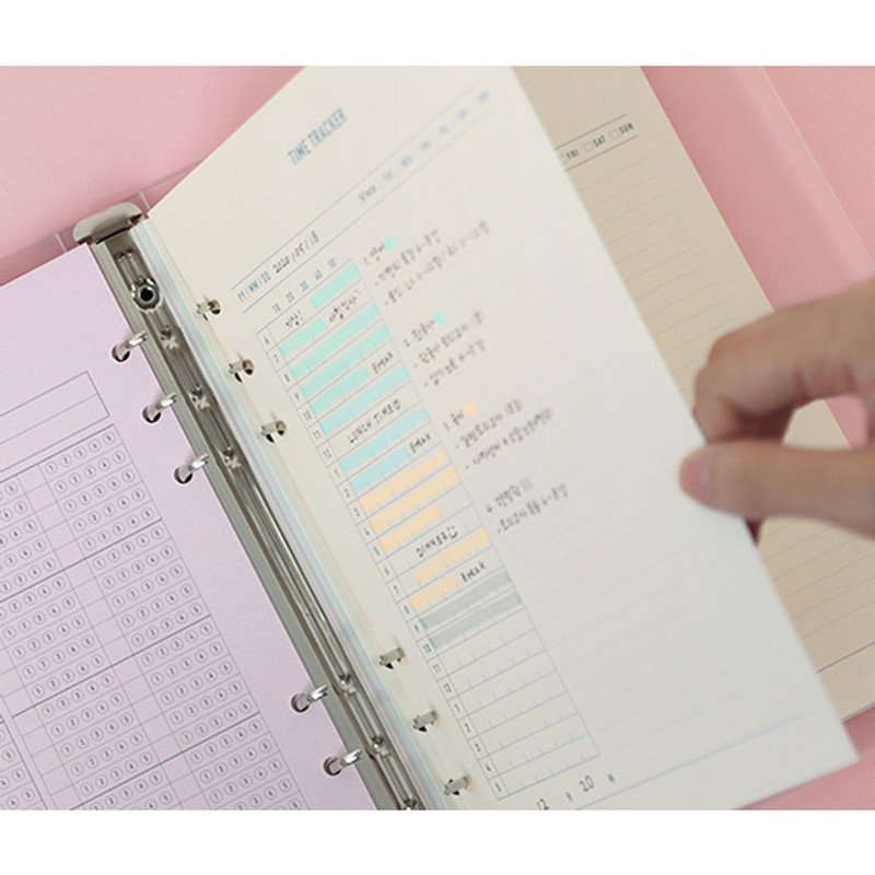 120gsm paper - PAPERIAN Make a memo 6-ring A5 size planner notebook refill 120gsm paper - PAPERIAN Make a memo 6-ring A5 size planner notebook refill