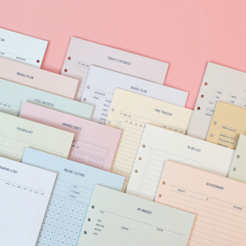 PAPERIAN Make a memo 6-ring A5 size planner notebook refill PAPERIAN Make a memo 6-ring A5 size planner notebook refill