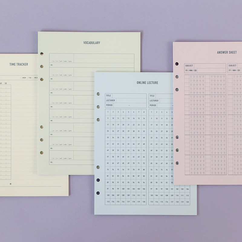Usage example - PAPERIAN Make a memo 6-ring A5 size planner notebook refill Usage example - PAPERIAN Make a memo 6-ring A5 size planner notebook refill