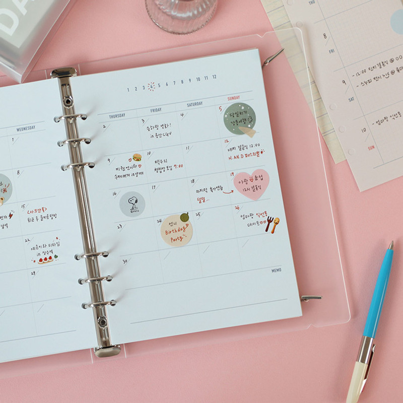 Usage example - PAPERIAN Make a memo 6-ring A5 size planner notebook refill Usage example - PAPERIAN Make a memo 6-ring A5 size planner notebook refill