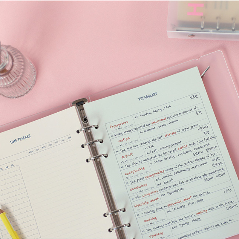 Usage example - PAPERIAN Make a memo 6-ring A5 size planner notebook refill Usage example - PAPERIAN Make a memo 6-ring A5 size planner notebook refill
