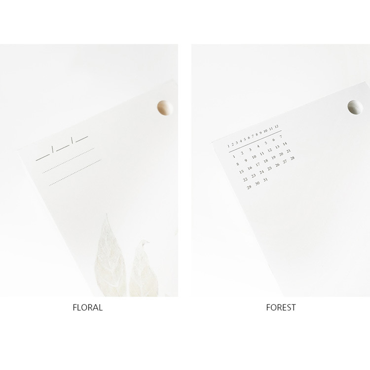 Option - O-CHECK 365 daily single hole punched memo notepad