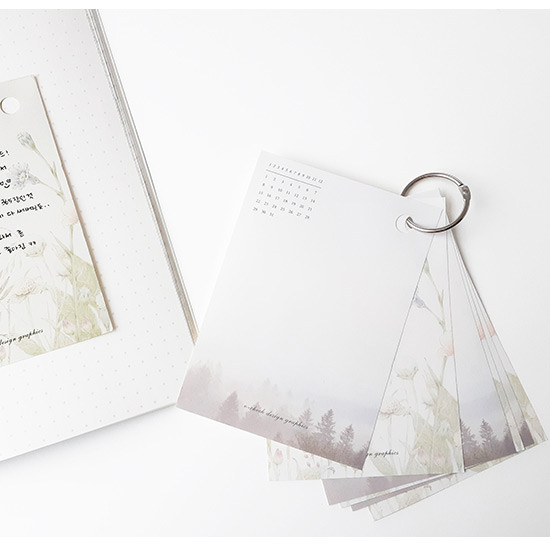 Usage example - O-CHECK 365 daily single hole punched memo notepad