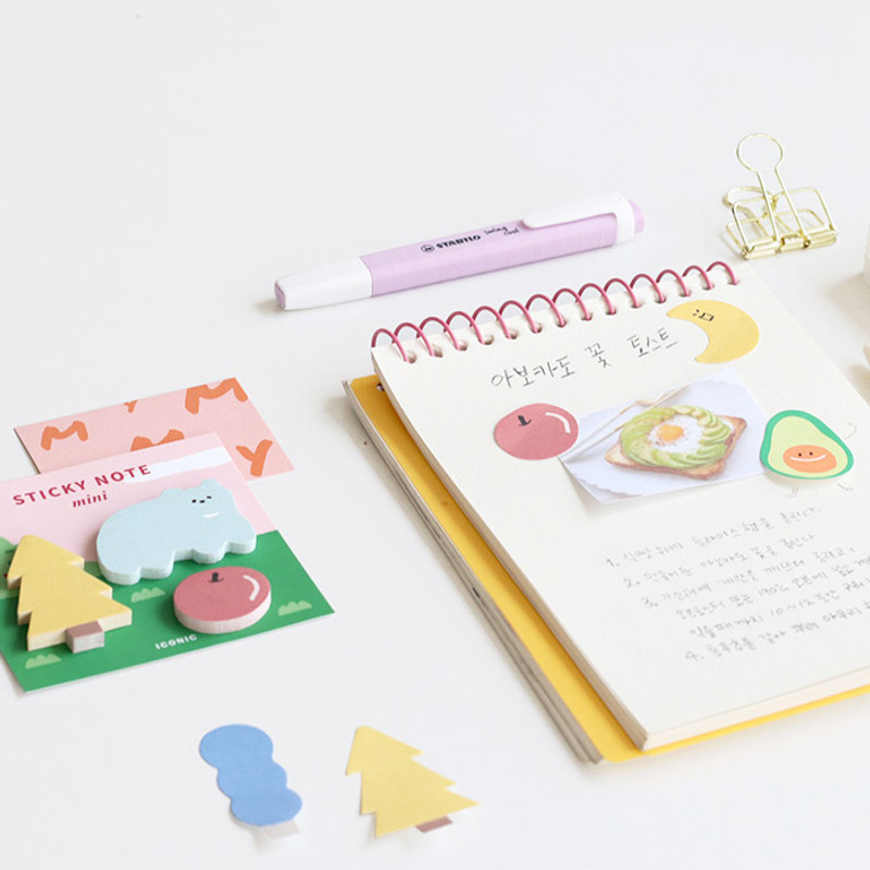 Usage example - Iconic Mini buddy sticky note memo set Usage example - Iconic Mini buddy sticky note memo set