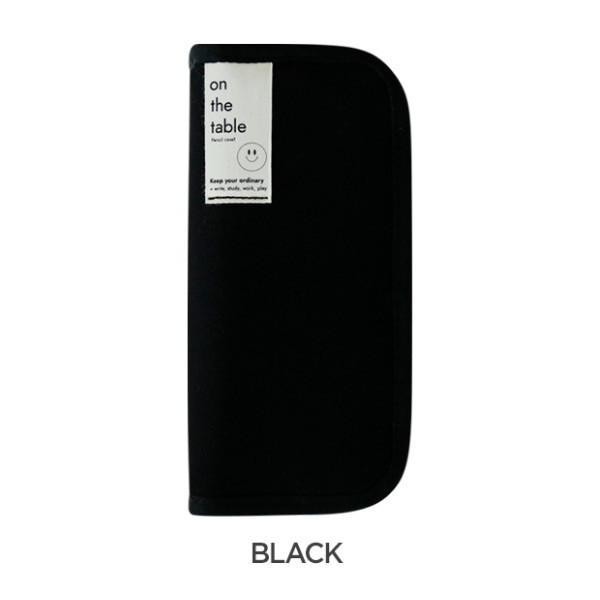 Black - After The Rain On the table zipper pencil case pouch