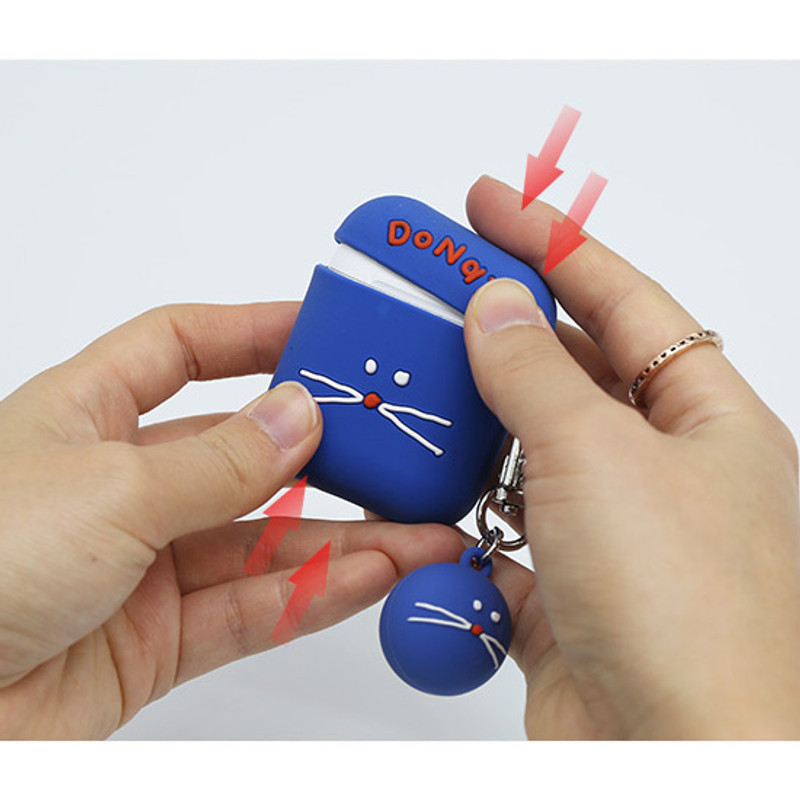 ROMANE Donat Donat AirPods case silicone cover with Keyring ROMANE Donat Donat AirPods case silicone cover with Keyring