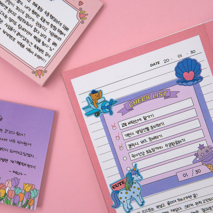 Usage example - Ardium Color point memo notes notepad 100 sheets