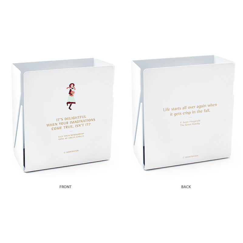 Bookfriends World literature steel pencil cup pen holder