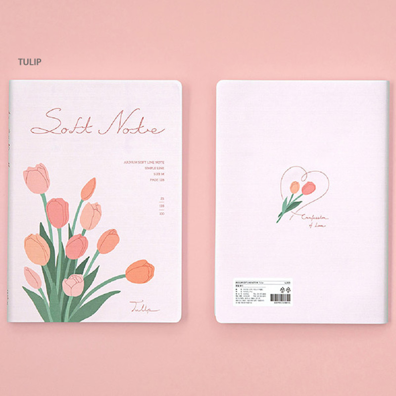 Tulip - Ardium Soft medium lined notebook 128 pages Tulip - Ardium Soft medium lined notebook 128 pages