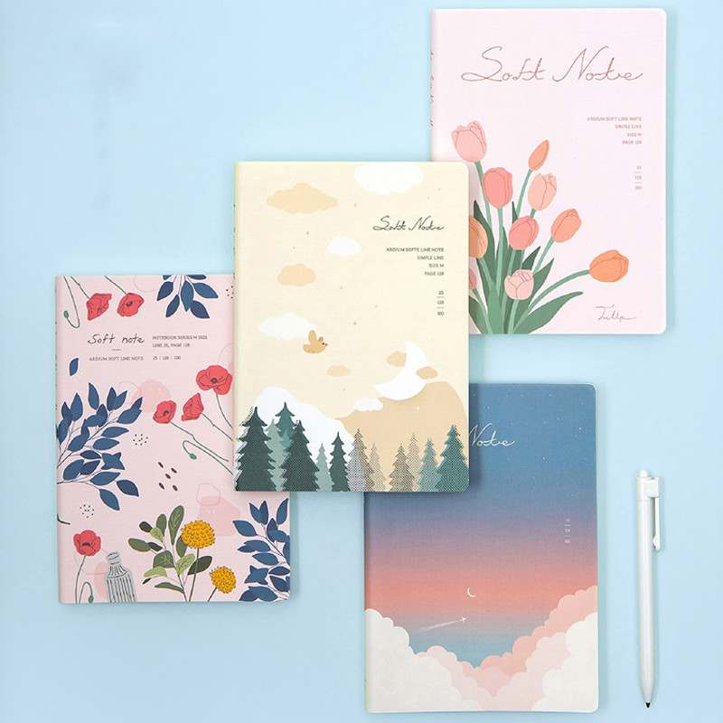Ardium Soft medium lined notebook 128 pages Ardium Soft medium lined notebook 128 pages