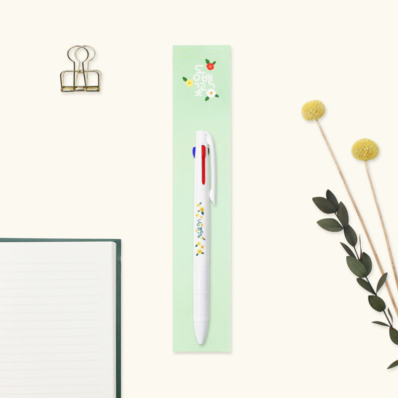 Camellia flower - Bookfriends Korean literature 0.7mm ballpoint pen