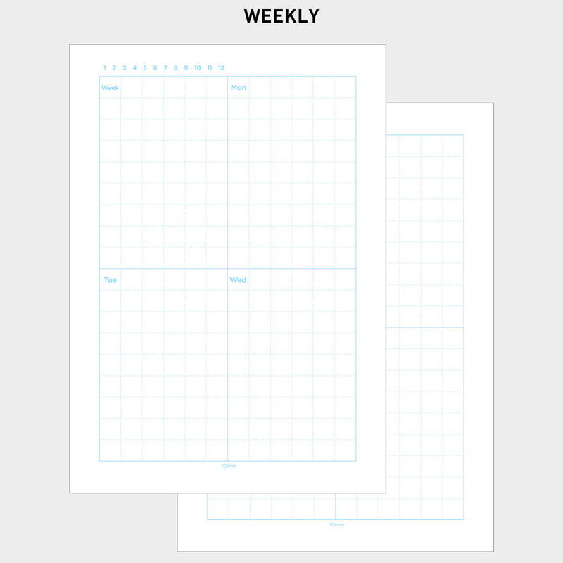 2NUL Editor pick 6-ring planner weekly plan refill