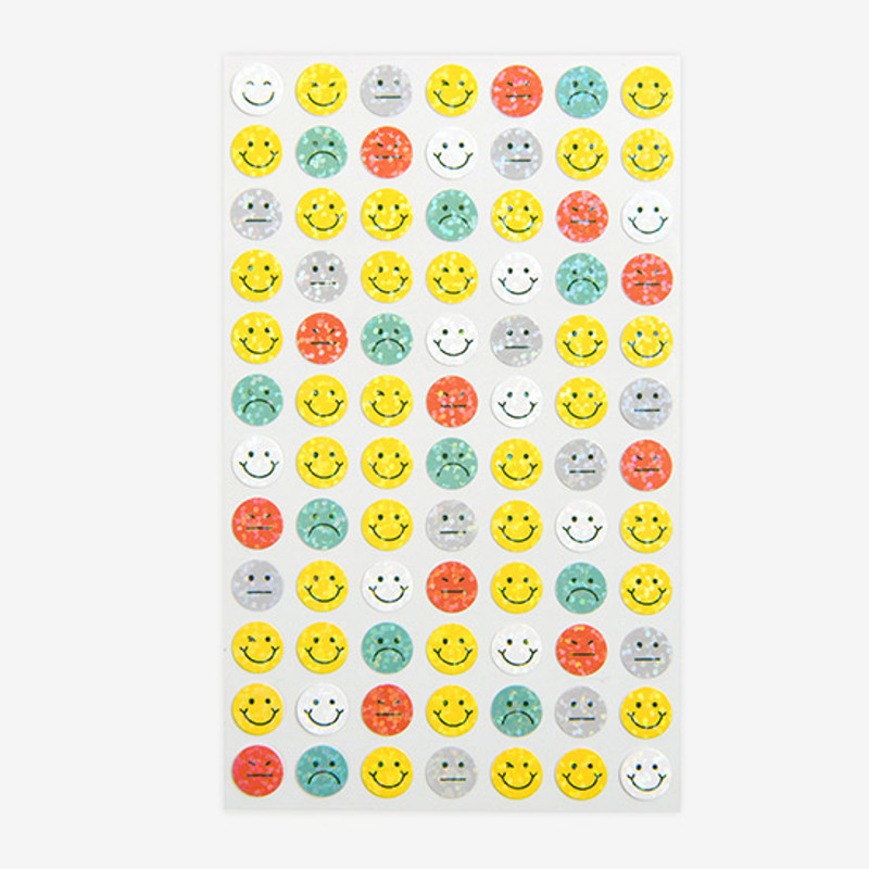 Dailylike Smile hologram removable sticker Dailylike Smile hologram removable sticker