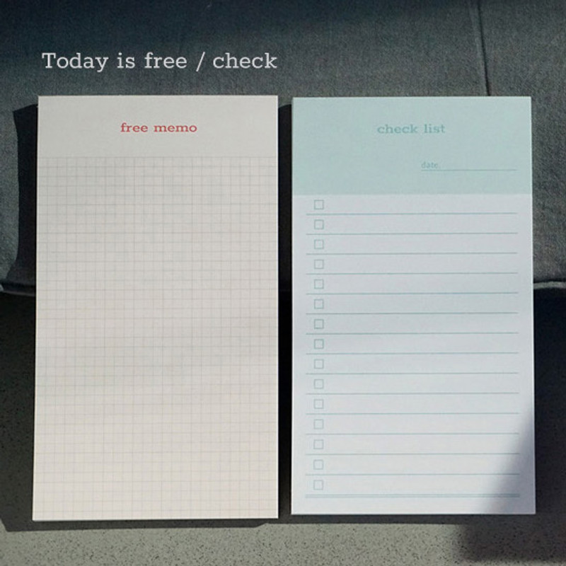 N.IVY Today is grid free memo notepad checklist N.IVY Today is grid free memo notepad checklist
