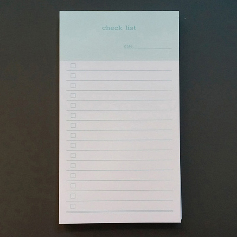Checklist - N.IVY Today is grid free memo notepad checklist Checklist - N.IVY Today is grid free memo notepad checklist