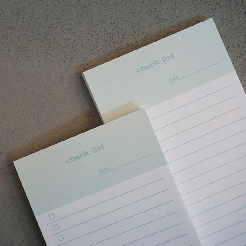 Checklist - N.IVY Today is grid free memo notepad checklist Checklist - N.IVY Today is grid free memo notepad checklist