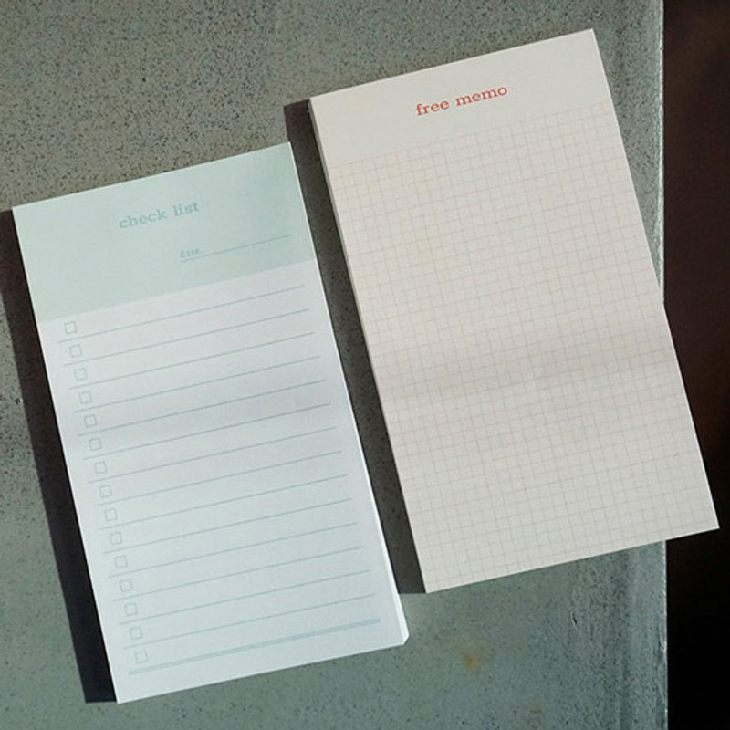 N.IVY Today is grid free memo notepad checklist N.IVY Today is grid free memo notepad checklist