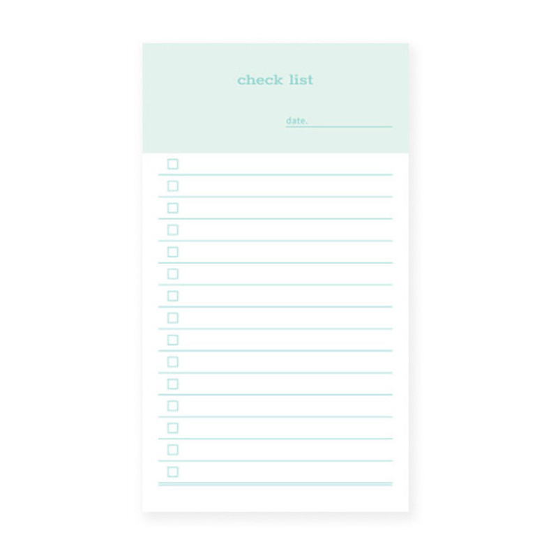 Checklist size - N.IVY Today is grid free memo notepad checklist Checklist size - N.IVY Today is grid free memo notepad checklist