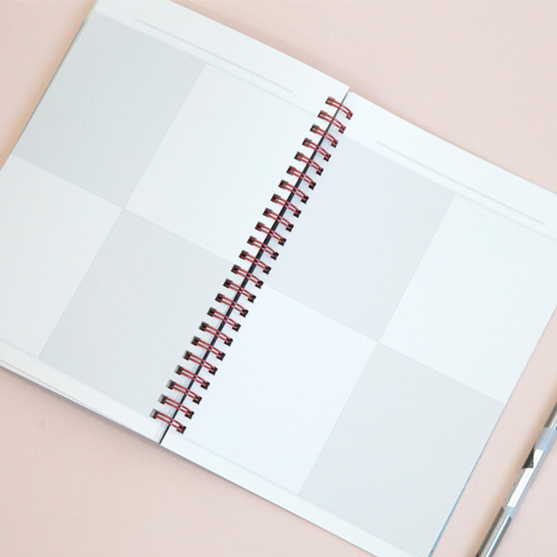 Blank page - Oh-ssumthing O-ssum spiral lined grid blank notebook Blank page - Oh-ssumthing O-ssum spiral lined grid blank notebook