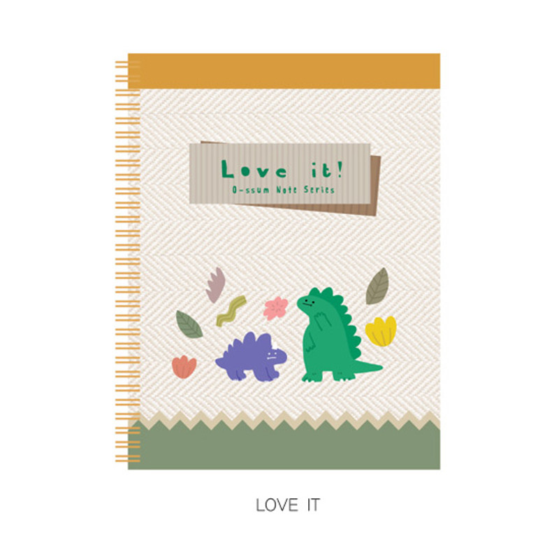Love it - Oh-ssumthing O-ssum spiral lined grid blank notebook Love it - Oh-ssumthing O-ssum spiral lined grid blank notebook