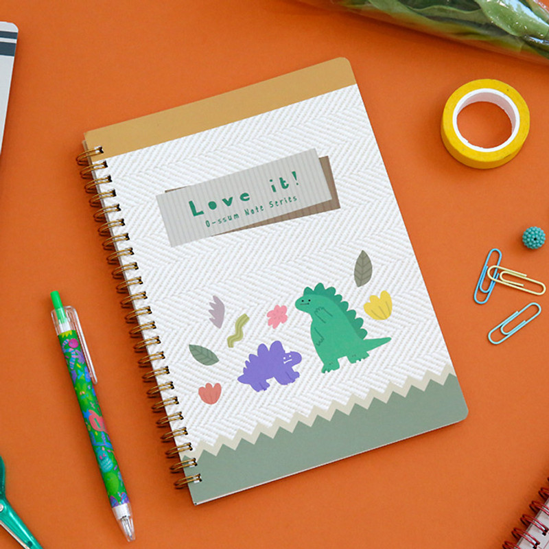 Love it - Oh-ssumthing O-ssum spiral lined grid blank notebook Love it - Oh-ssumthing O-ssum spiral lined grid blank notebook