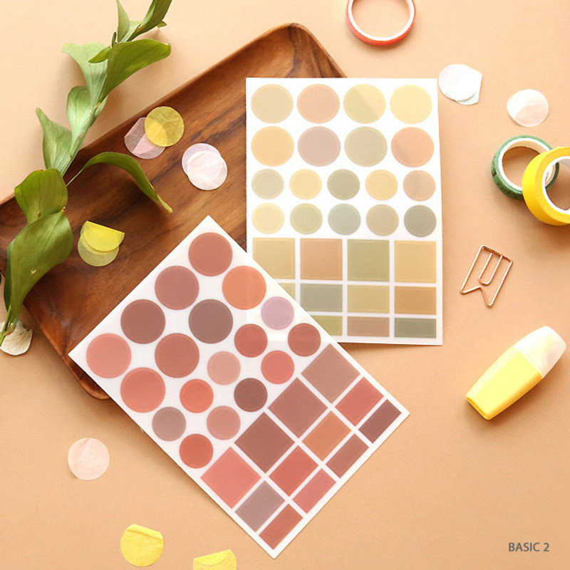Basic 2 - Oh-ssumthing O-ssum colorchip deco craft sticker set