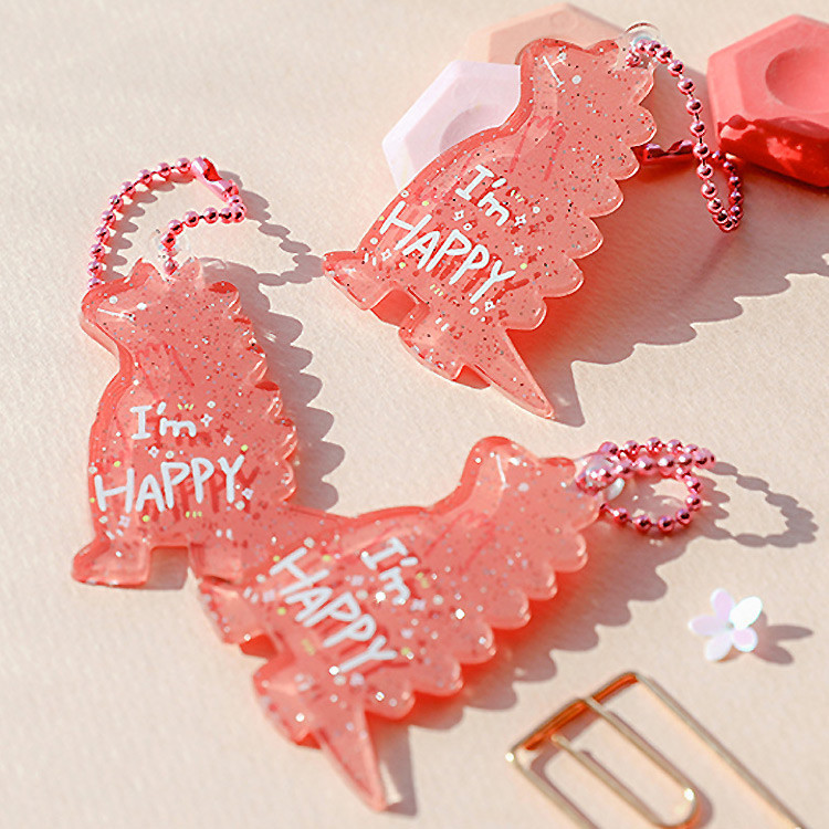 Happy - Oh-ssumthing O-ssum shiny charm with chain strap