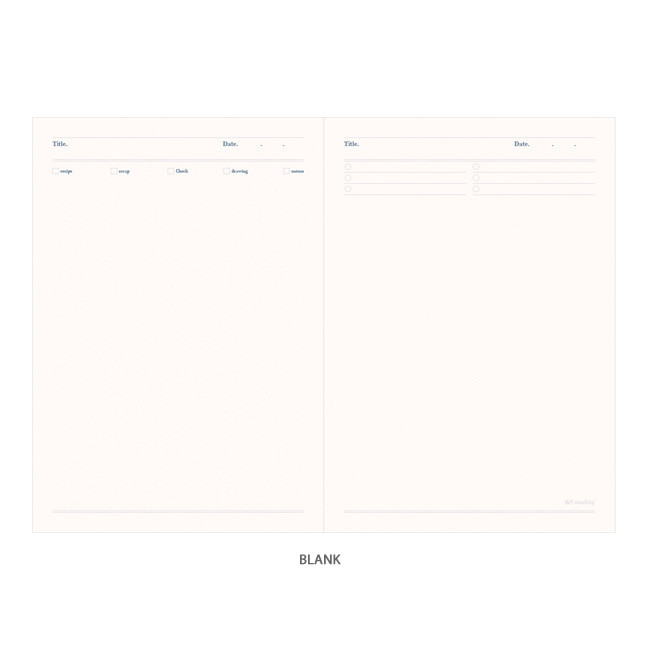 Blank - Oh-ssumthing O-ssum A5 cornell lined daily grid blank notebook