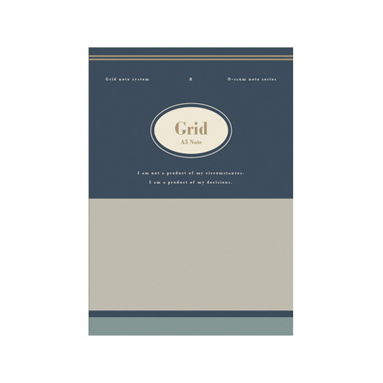Grid - Oh-ssumthing O-ssum A5 cornell lined daily grid blank notebook