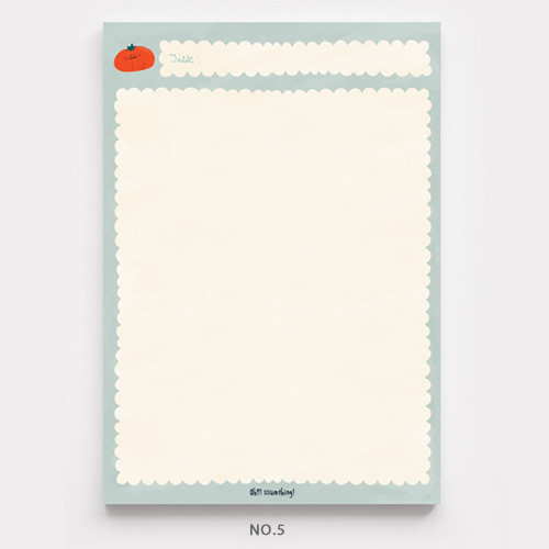 No.5 - O-ssum A5 size grid and blank notes memo notepad 