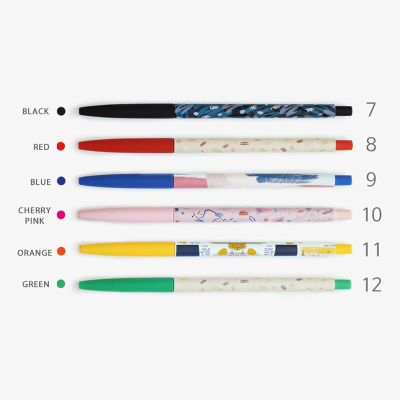 Option - O-ssum slim knock retractable ballpoint gel pen Option - O-ssum slim knock retractable ballpoint gel pen
