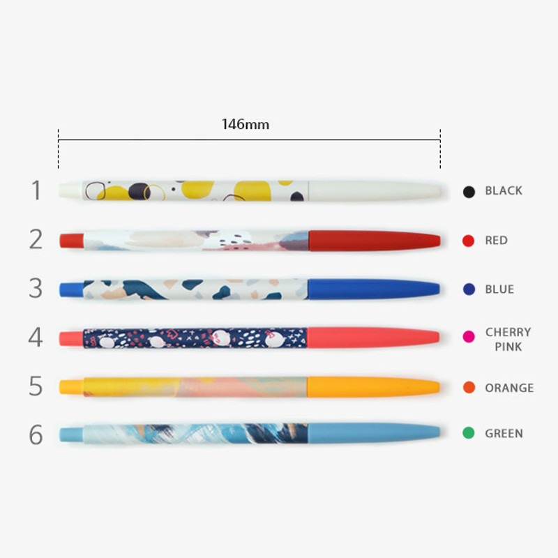 Option - O-ssum slim knock retractable ballpoint gel pen Option - O-ssum slim knock retractable ballpoint gel pen