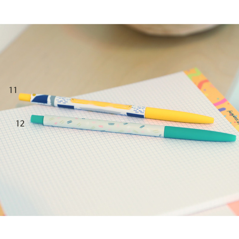 O-ssum slim knock retractable ballpoint gel pen O-ssum slim knock retractable ballpoint gel pen