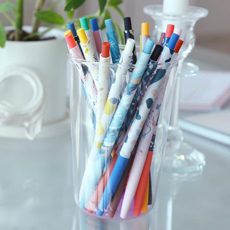 O-ssum slim knock retractable ballpoint gel pen O-ssum slim knock retractable ballpoint gel pen