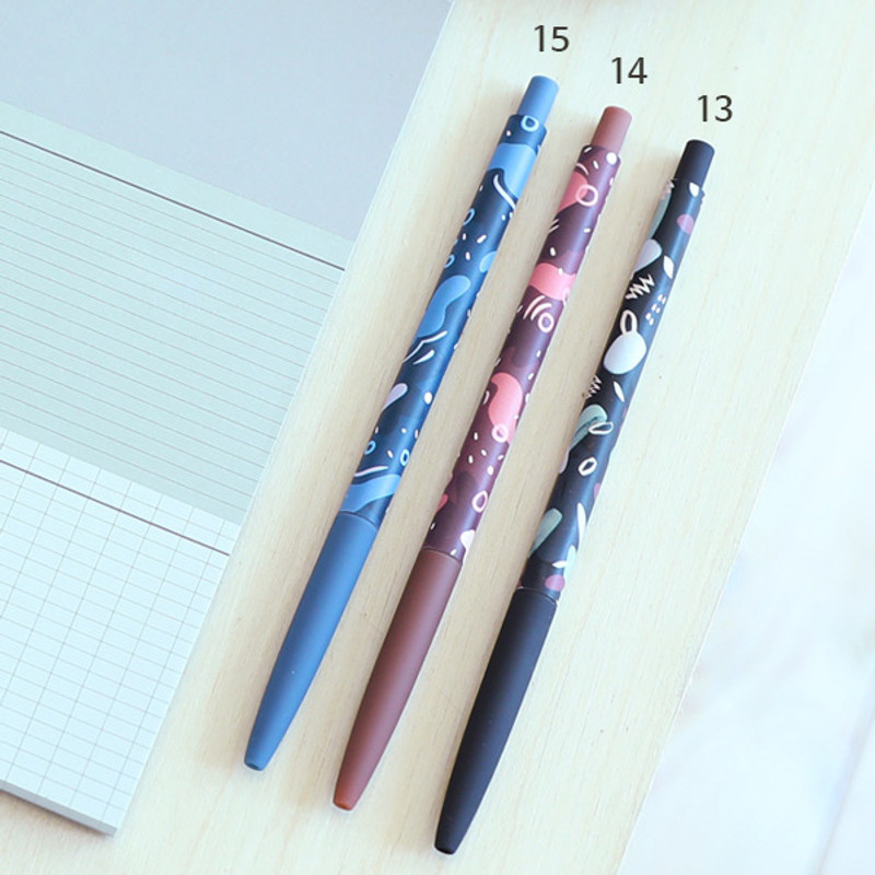 O-ssum slim knock retractable ballpoint gel pen O-ssum slim knock retractable ballpoint gel pen