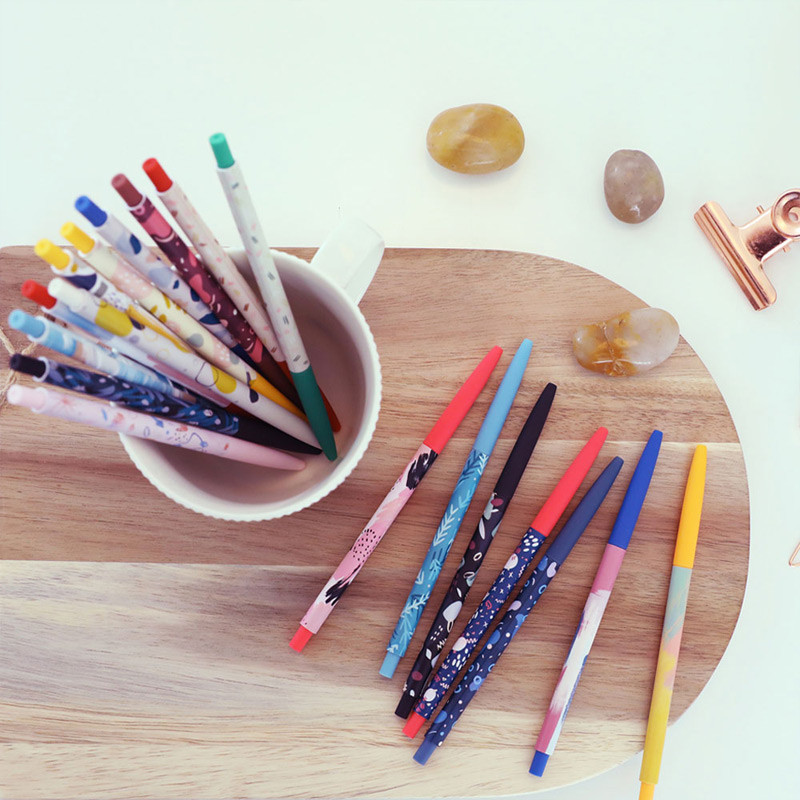 O-ssum slim knock retractable ballpoint gel pen O-ssum slim knock retractable ballpoint gel pen