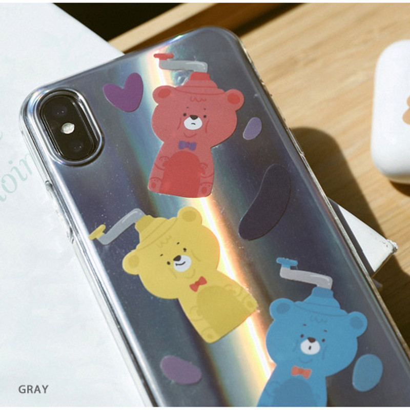 Gray - Oh-ssumthing O-ssum sticker for decoration