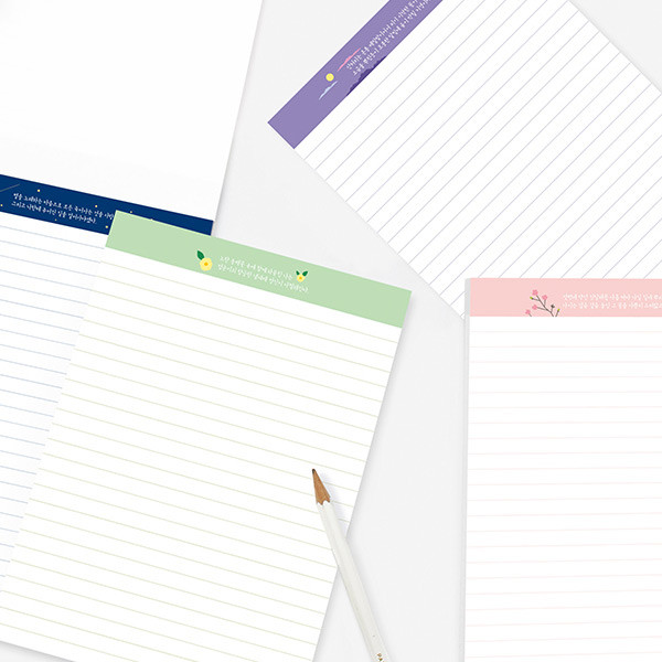 Bookfriends Korean literature lined notepad 50 sheets