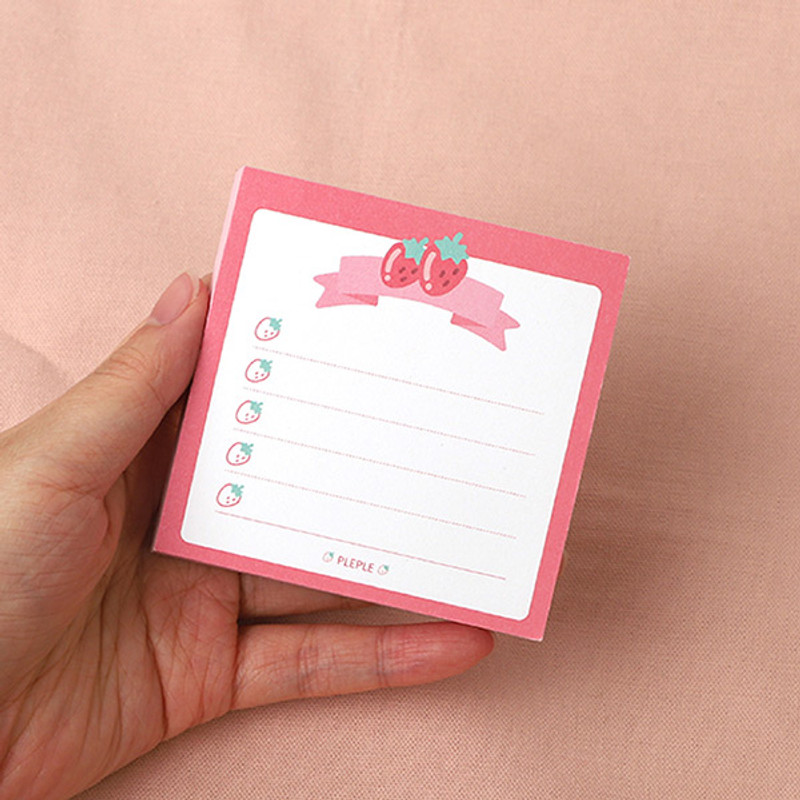 PLEPLE Fruits ribbon memo notes checklist notepad PLEPLE Fruits ribbon memo notes checklist notepad