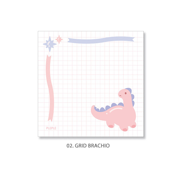 02. Brachio - PLEPLE Bubble dino memo notes notepad