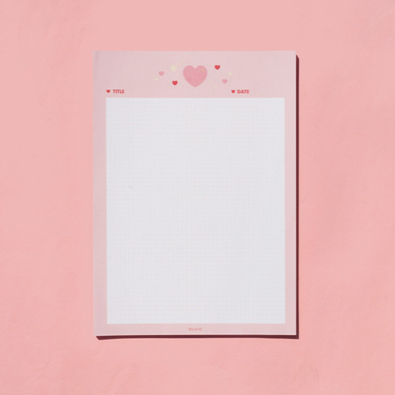 After The Rain Twinkle B5 size grid memo notepad