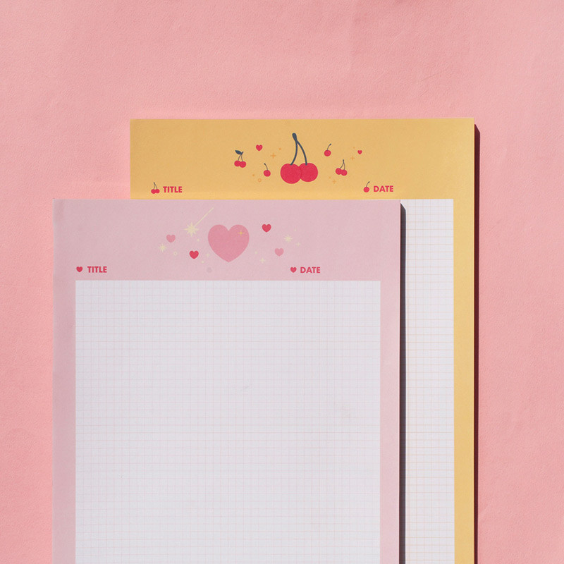 After The Rain Twinkle B5 size grid memo notepad