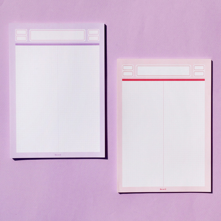 After The Rain Label B5 size grid notes memo notepad